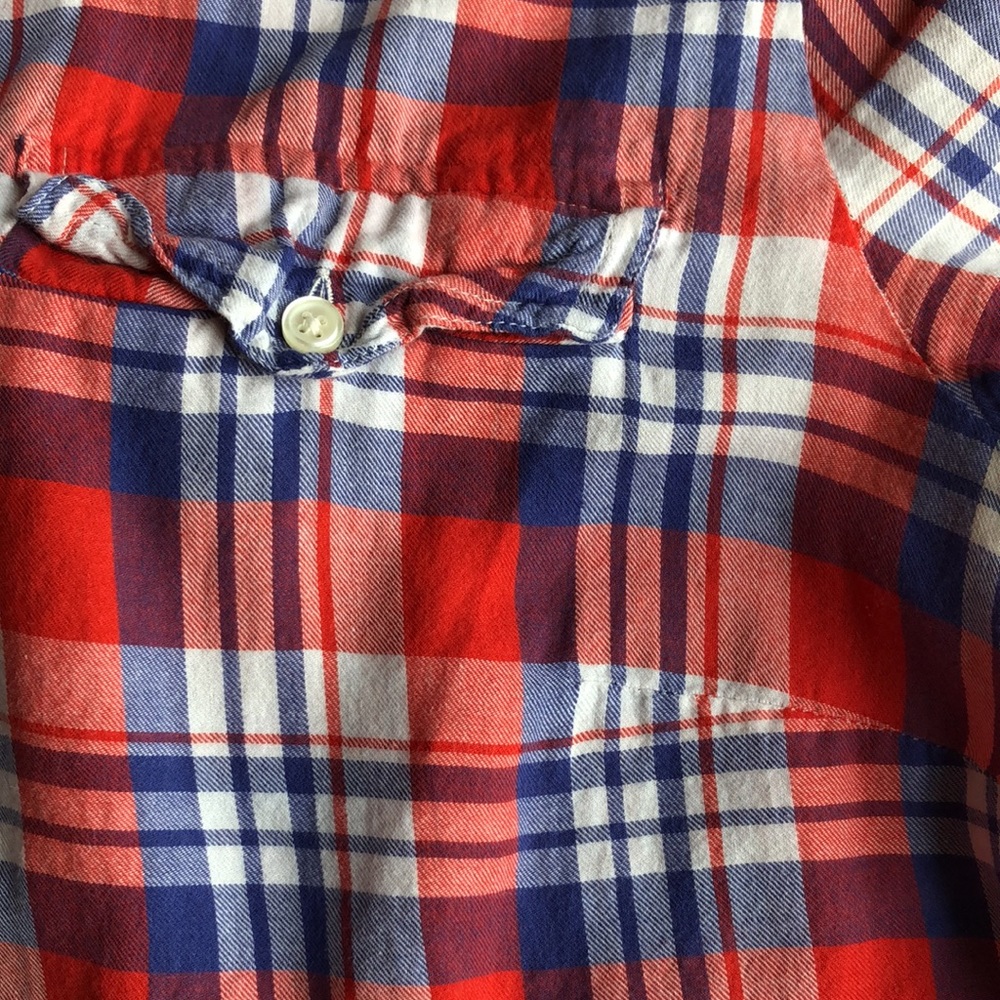 Jcrew Plaid Pull Over Button Down - image 3